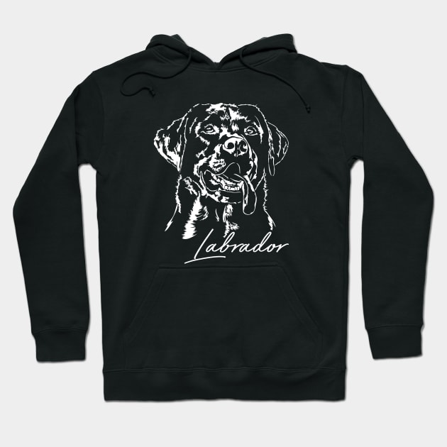 Funny Labrador Retriever dog portrait lab mom Hoodie by wilsigns